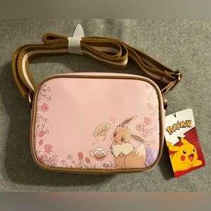 Pokemon Eevee Floral Crossbody Bag